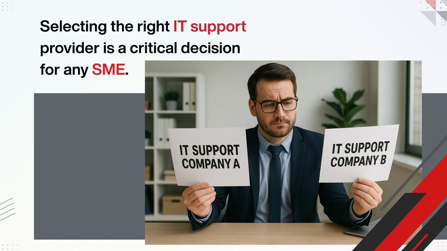 Business owner choosing an IT support provider