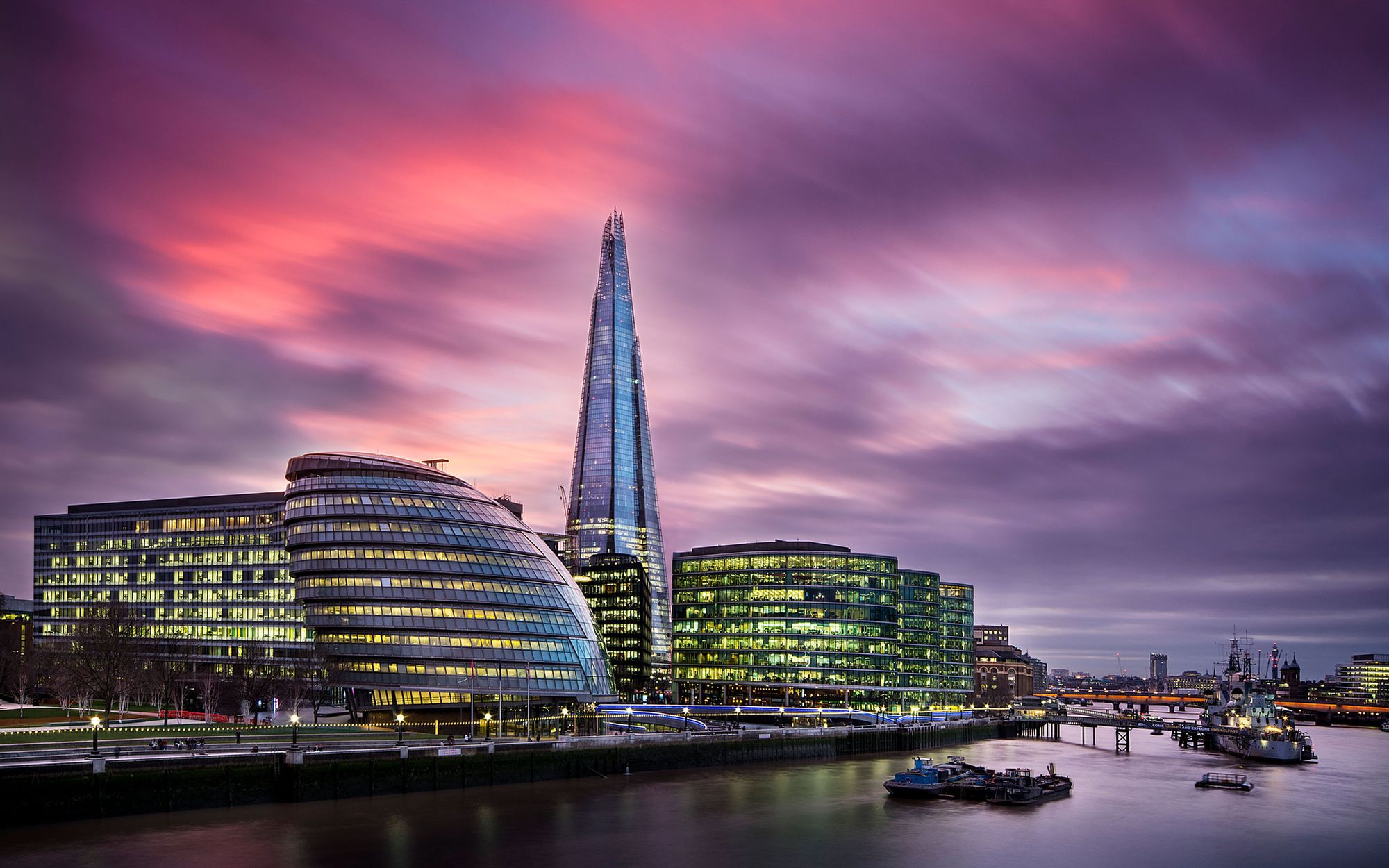 The Shard and the London skyline