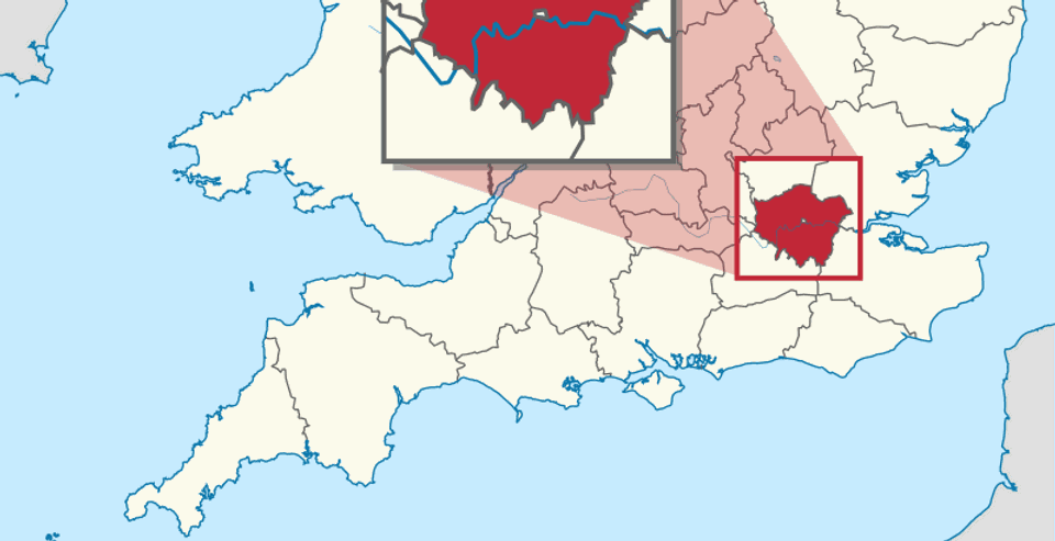 Map of Greater London