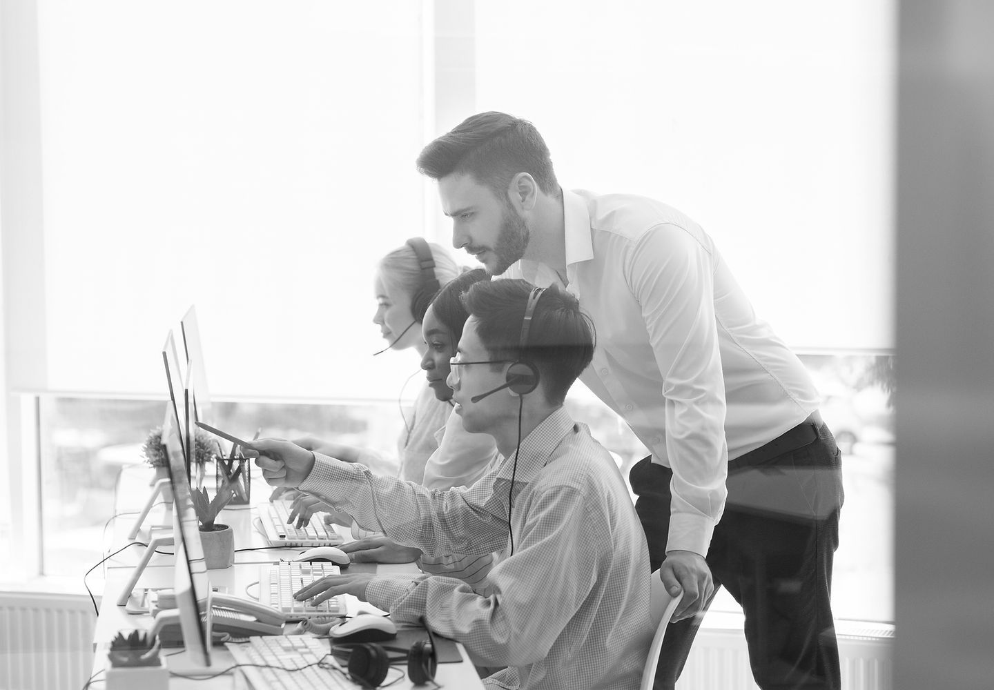 Managed IT services team supporting UK businesses
